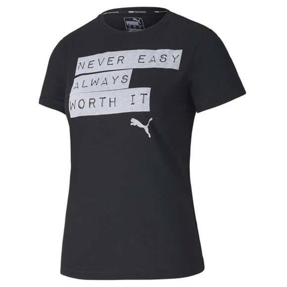 PUMA TRAINING | Never Easy Always Worth It Short Sleeve Top (Size M) - Picture 2 of 2